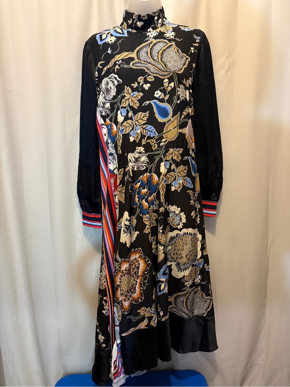 Tory Burch Delilah Silk Midi Dress Size 4 - Picture 2 of 12